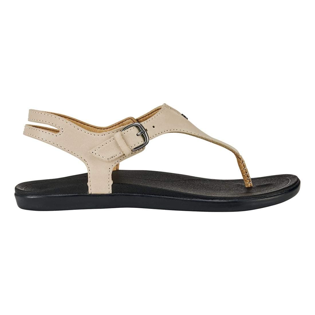 Eheu Women's Beach Sandal, Full-Grain Leather, Modern Low Profile Design & Adjustable Straps, Comfortable Fit Arch Support