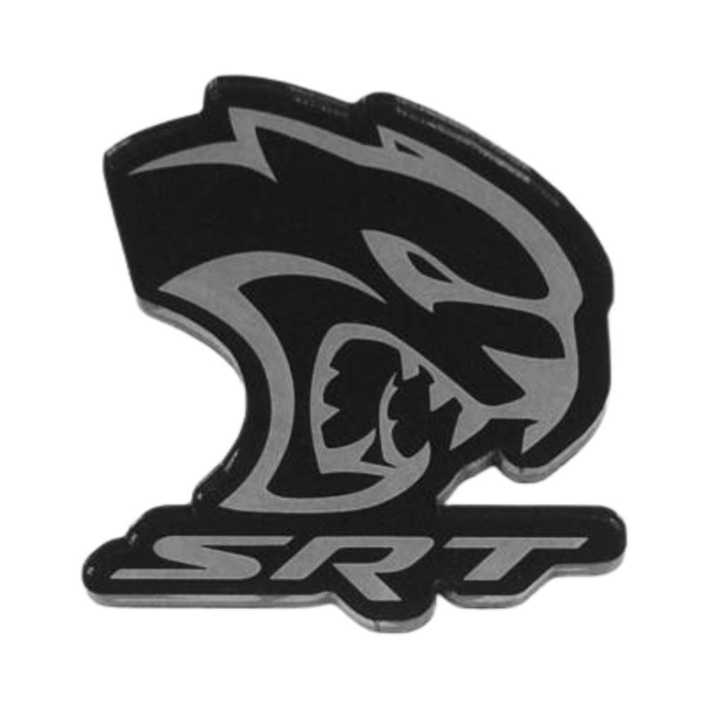 SRT Hellcat Logo Magnet – 2.5" x 2.5" Die-Cut Acrylic Emblem for Fridge, Toolbox, or Locker – Made in USA