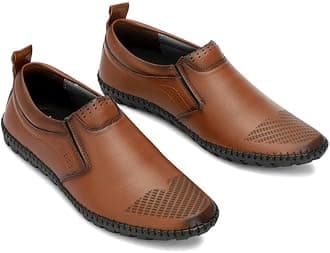 VOBLANDMen's Shoes Synthetic Leather Slip On Moccasins Casual Loafers for Men