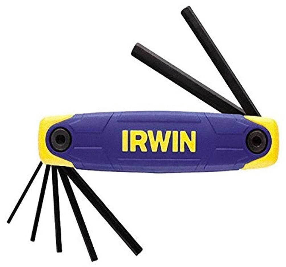 IRWINT10765 Folding Hex Key Set, 2.0mm-8.0mm, 7 Pieces