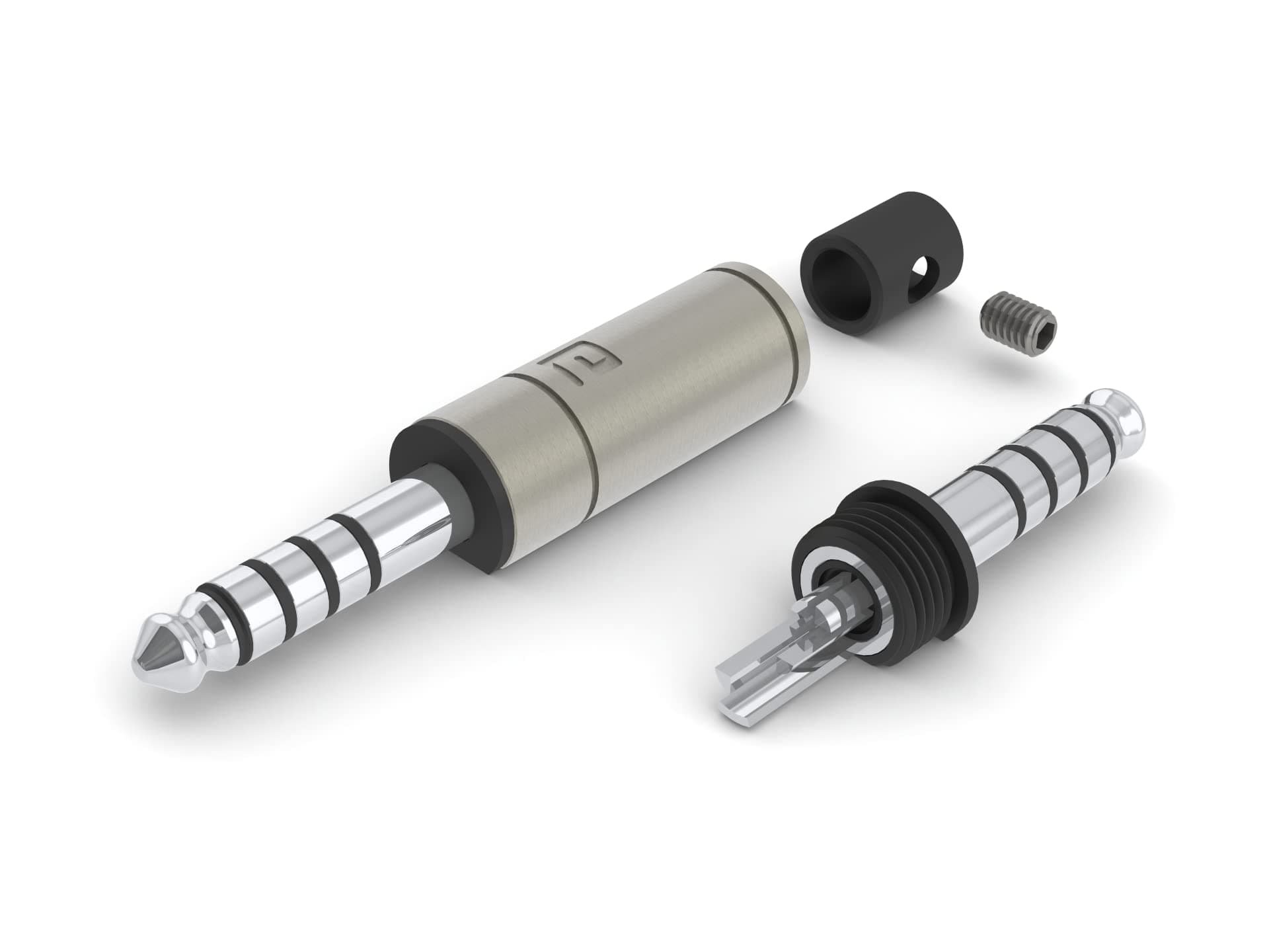 aeco TRS Plug 4.4mm 5 Pole AT4-1812S, 1pcs/1set, Silver Plating