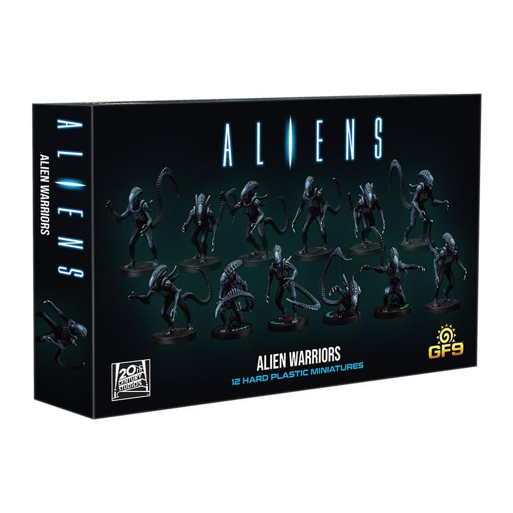 GF9: Aliens: Alien Warriors - 12 RPG Miniatures, Hard Plastic Figures, Unpainted, Roleplaying Game Accessories, Based On The 1986 Film Aliens