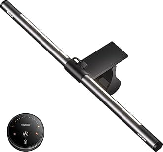 Computer Monitor Light Bar with Remote Control, Eye-Care Dual Light Monitor Desk Lamp for Home Office Gaming, Infinitely Dimmable Brightness and Colour Temperature