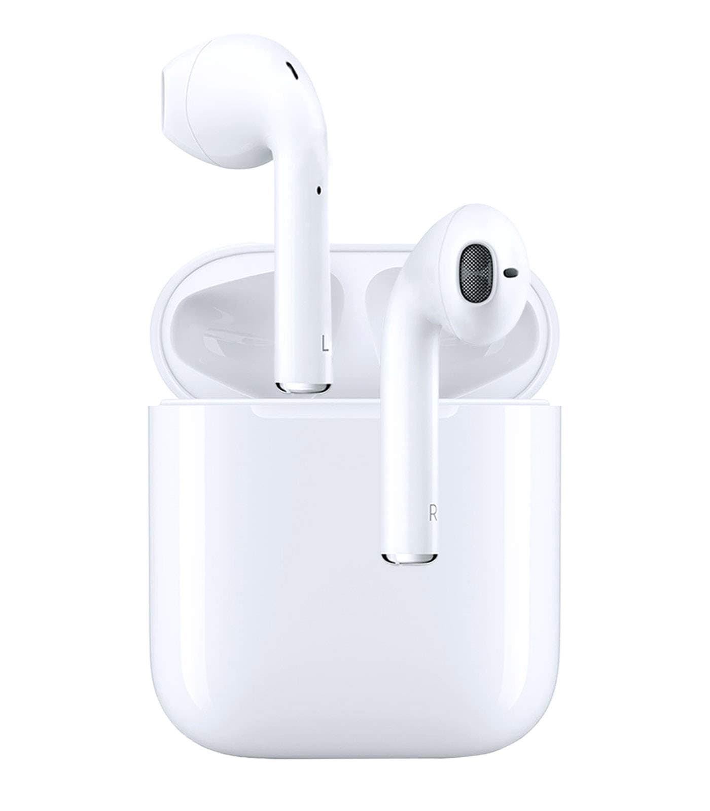 Bluetooth 5.0 Headset Wireless Earbuds Bluetooth Headphones 3D Stereo IPX5 Waterproof Pop-ups Auto Pairing Fast Charging for Samsung iPhone/Apple of airpod and Airpods Sports Earphone