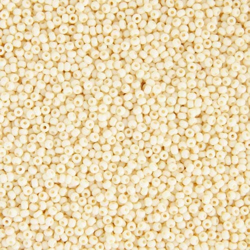 Czech Glass Seed Beads 10/0 (2.3mm Diameter) Bone SOLGEL DIY Jewelry Making Beads - 500g Bulk Bag by Preciosa (Jablonex)