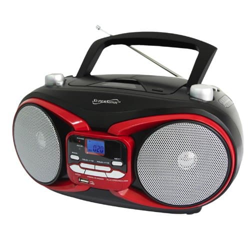 Supersonic Portable Mp3/Cd Player With Usb/Aux Input& Am/Fm Radio
