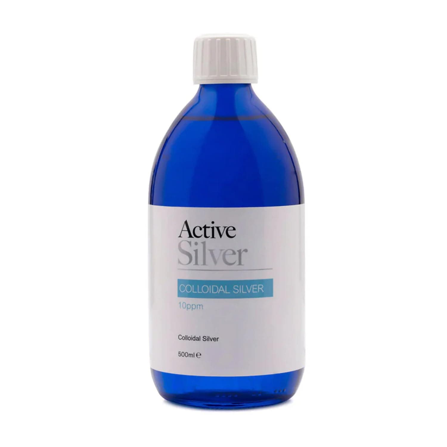 Active Silver - Colloidal Silver 500ml Bottle - 10ppm Colloidal Silver Liquid - Premium Quality, UK Made