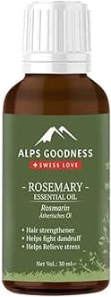 Rosemary Essential Oil for Hair Growth, Skin Care & Aromatherapy | Pure & Natural | Steam Distilled | Nourishes Roots | Enhances Volume & Shine | 1.01 Fl Oz (30ml)