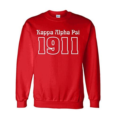 Kappa Alpha Psi Logo Crewneck Sweatshirt Medium Red