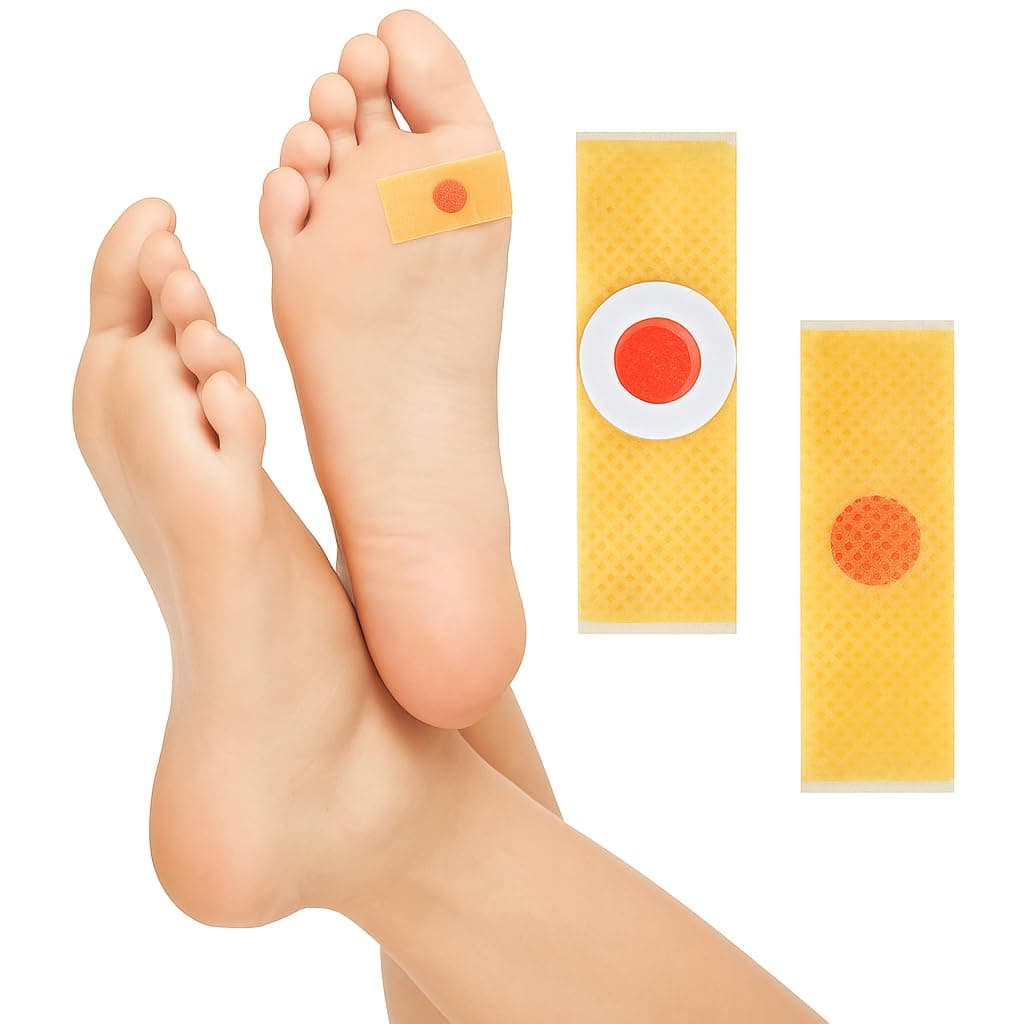 KRIFA ENTERPRISES 10 Pcs Corn Remover Plaster Pads – Wart & Callus Treatment, Soft Toe Cushions with Strong Adhesive – Foot Pain Relief Pads for Men & Women – Comfortable, Easy to Use