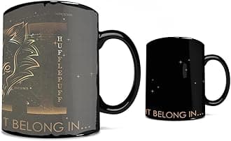 Harry Potter – Celestial Hogwarts Houses – Hufflepuff – Sorting Hat – 16 oz Large Ceramic Heat Sensitive Clue Mug – Full image revealed when HOT liquid is added MMUGC945