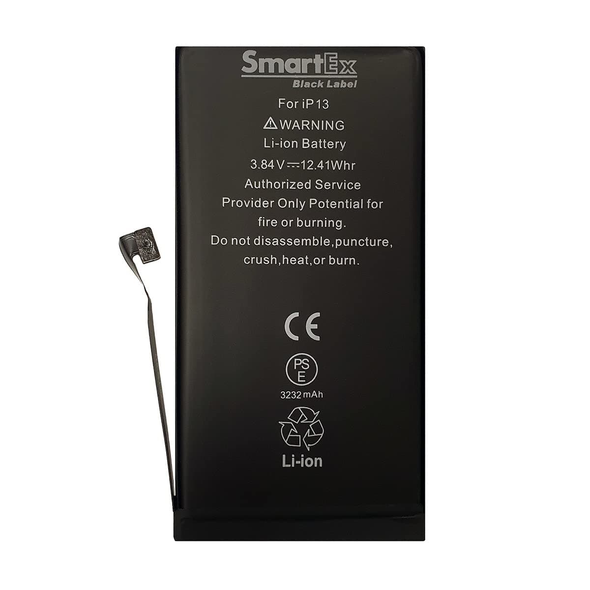 Black Label Battery compatible with iPhone 13 - Capacity 3232 mAh | 2 Years Warranty