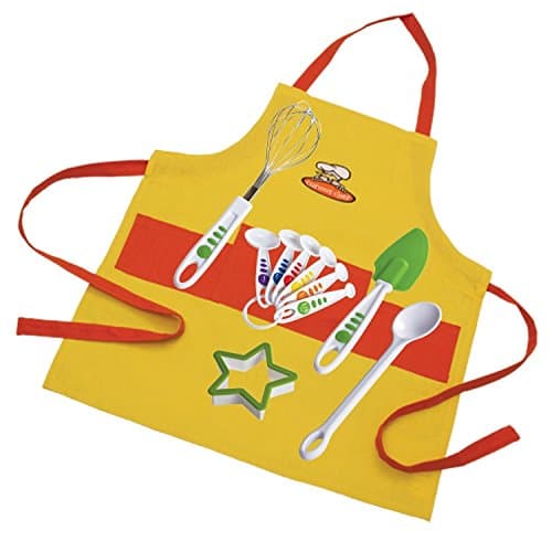 Curious Chef11 Piece Child Chef Starter Kit, Orange/Yellow