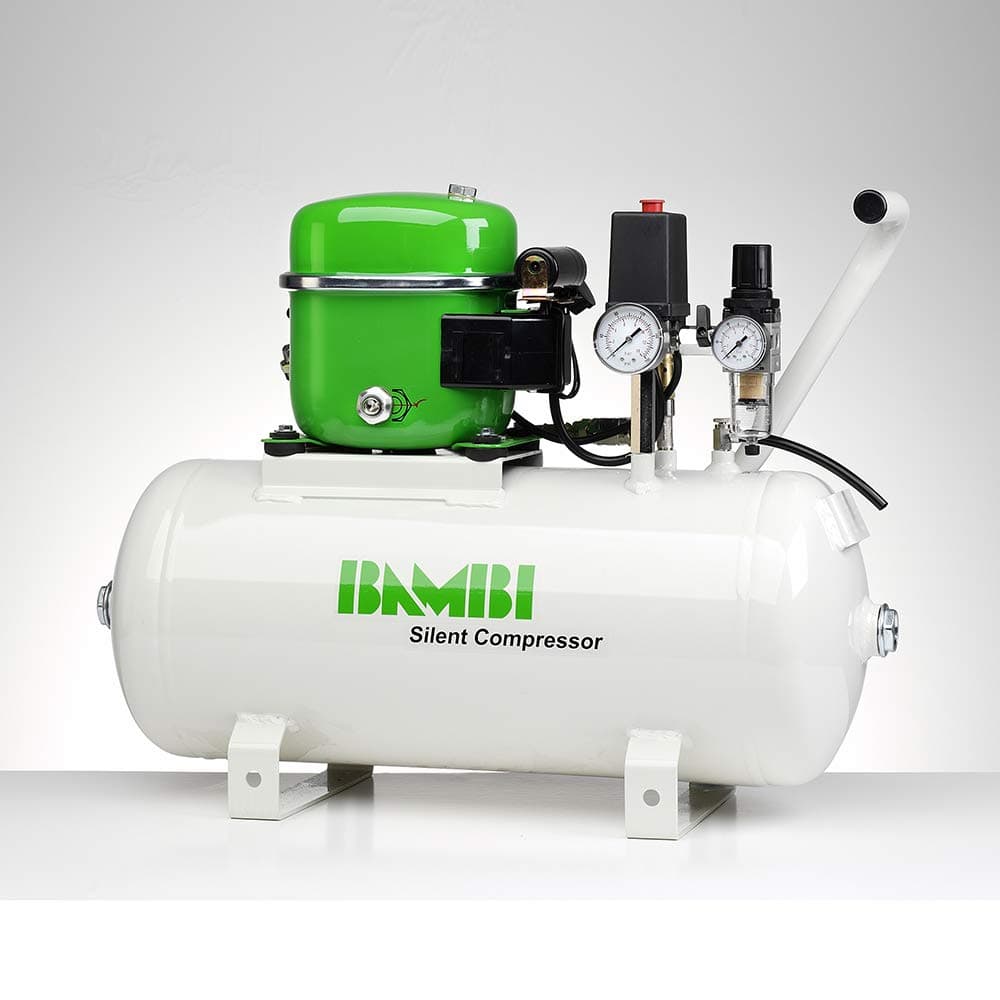 Bambi BB24 Compressor - Silent Air - Budget Range (24 litres, 0.5 HP)