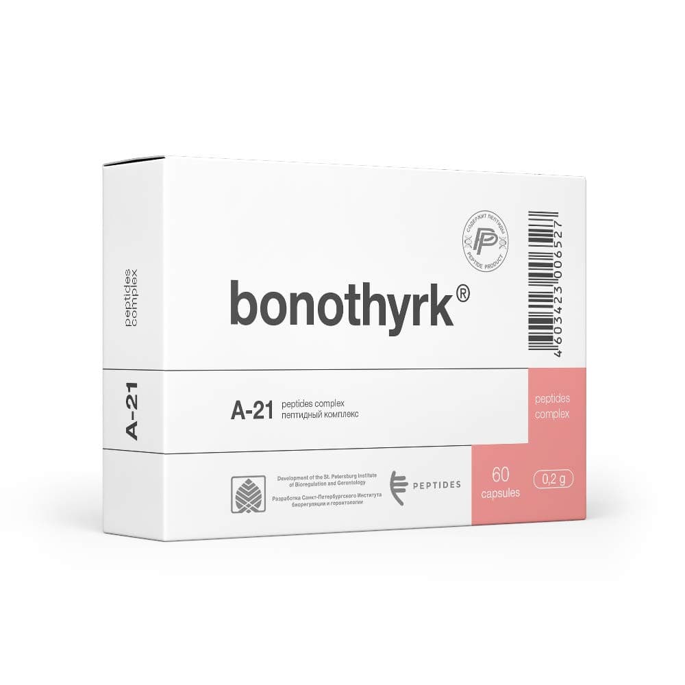 Bonothyrk Peptide Bioregulator 60 Capsules