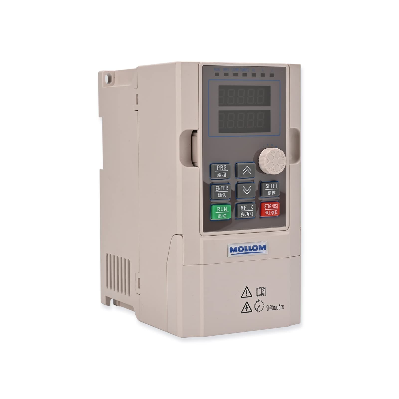 MOLLOM VFD 3KW 4HP 13A 220V Single or Three Phase Input to 3 Phase 0-3000 Hz Output Variable Frequency Drive Control Inverter for Spindle Motor CNC Speed Control