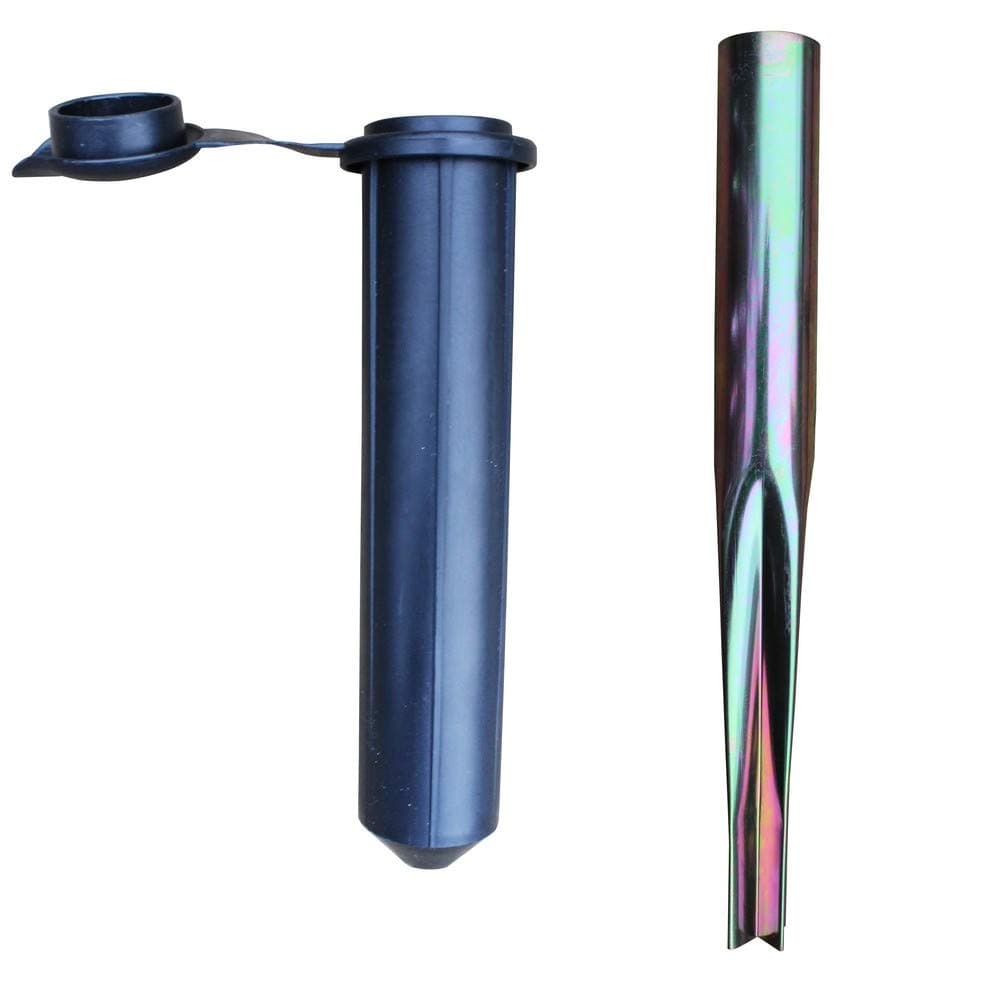 Heavy Duty Multi-Fit Ground Soil Spear Spike with Adaptor to Fit 32 and 40 mm Diameters with Plastic Adaptor
