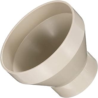 PATIKIL 6.5" (160mm) to 3.5" (90mm) Duct Reducer Connector, Heating Cooling Ventilation Tube Fire-Resistant Increaser Adapter Pipe Fitting for Vent System