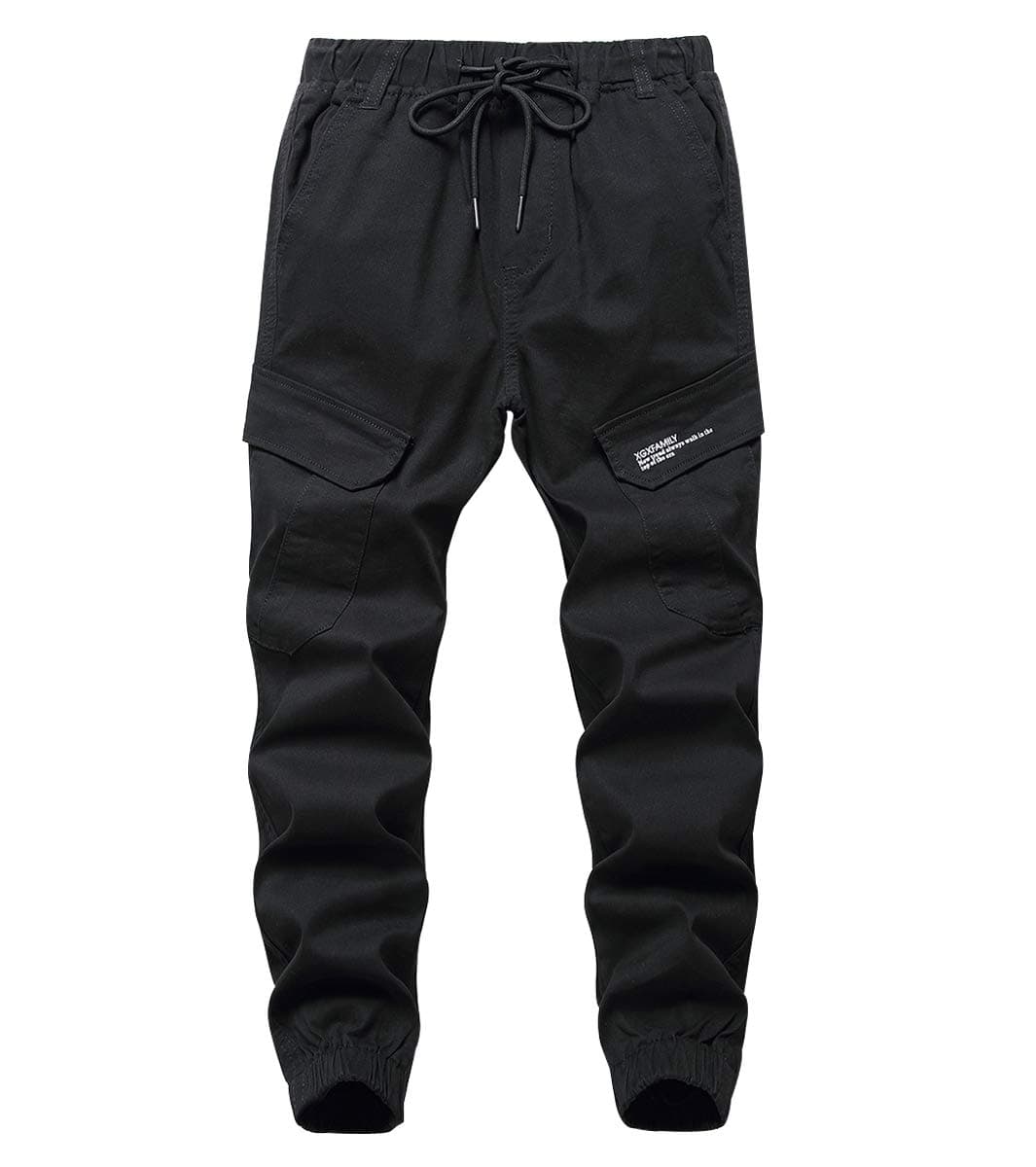 LOKTARC Boys' Pull-On Slim Fit Camo Cargo Jogger Pants