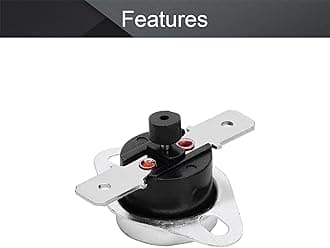 Fielect KSD301 Thermostat Temperature Control Switch,Adjust Snap Disc Temperature Switch 140°C Normally Closed 2 Pcs