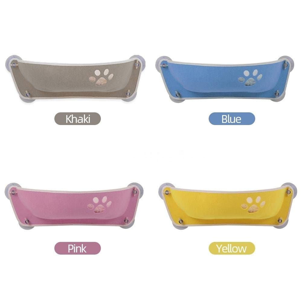 Big Big Shot Cat Pet Window Bed Cat Window Perch Cat Hammock Window Seat Cat Bed for Cats (Khaki)