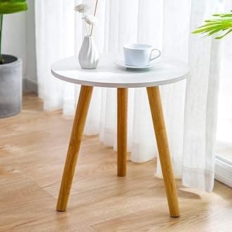 Stool Wooden Stool Natural Wood Best Used as Bedside Tea Coffee Plants Table for Bedroom Living Room 12 x 12 x 12 inch