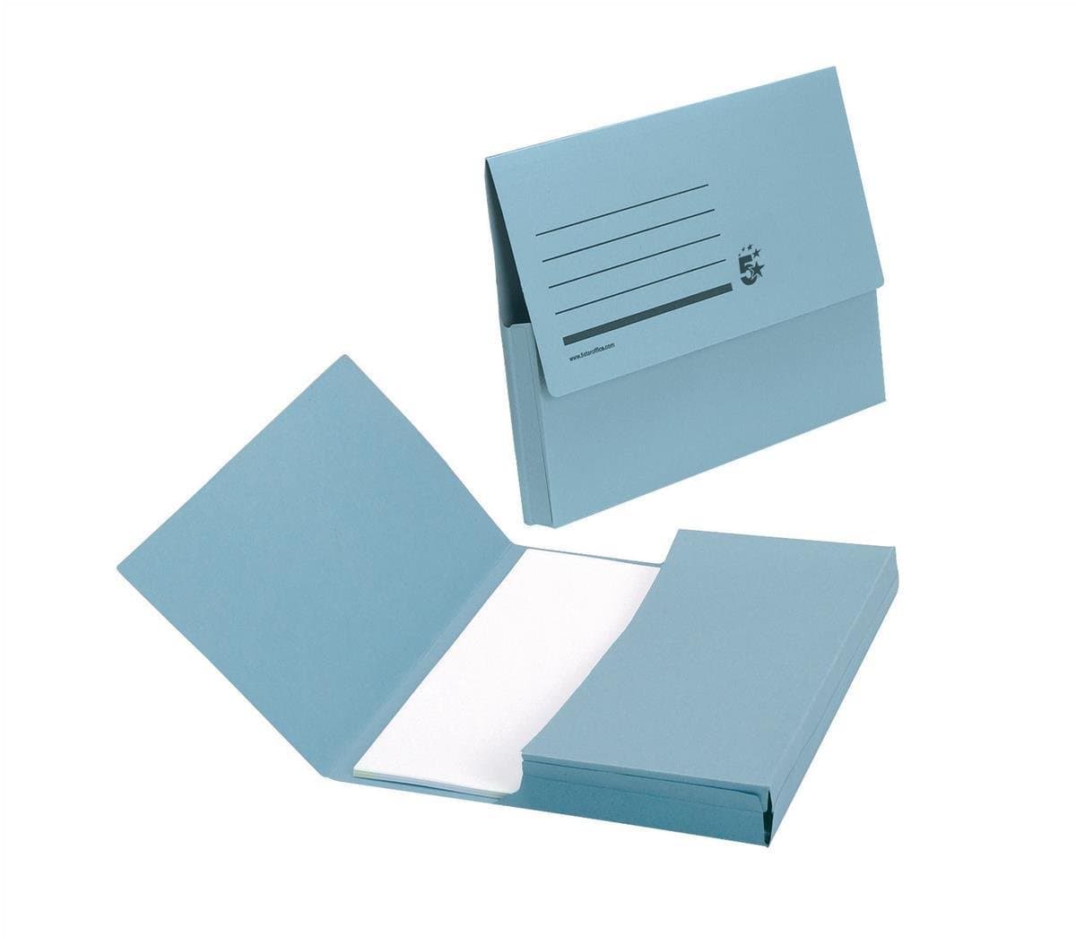 Spicers Document Wallet Half Flap 285gsm Capacity 32mm A4 [Pack 50]