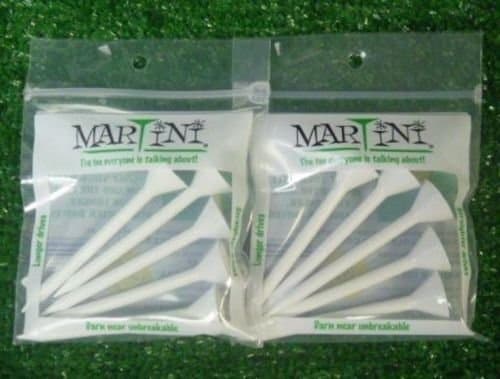 Martini Golf Tees 3 1/4" White - 2 Packs