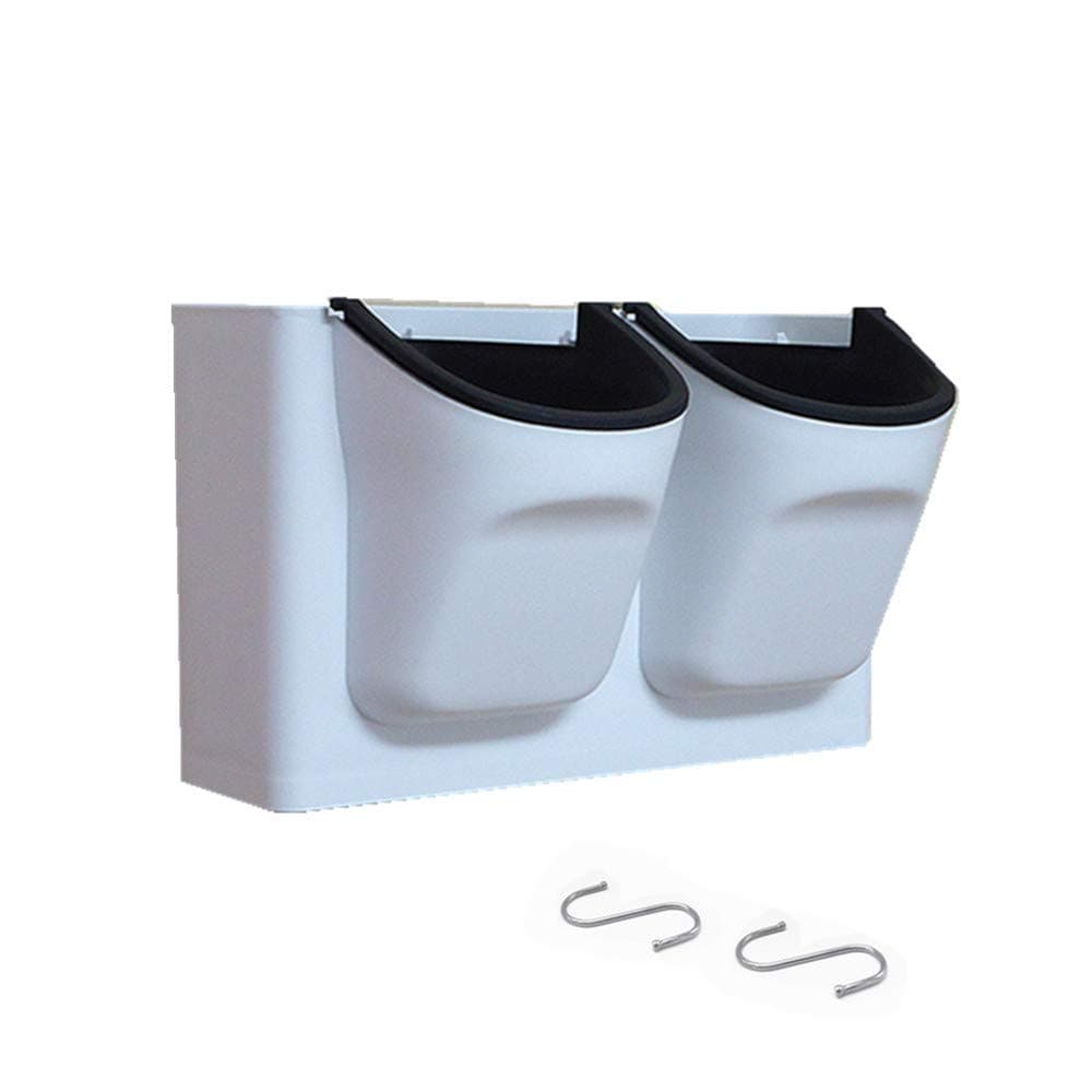 Hanging Planters Pots Self Watering Planter 2 Pockets with Hooks Fits Any Space,Vertical Wall Planter Indoor Outdoor for Grow Flowers,Succulents,Vegetables, Herbs(Conjoined Pots -White)