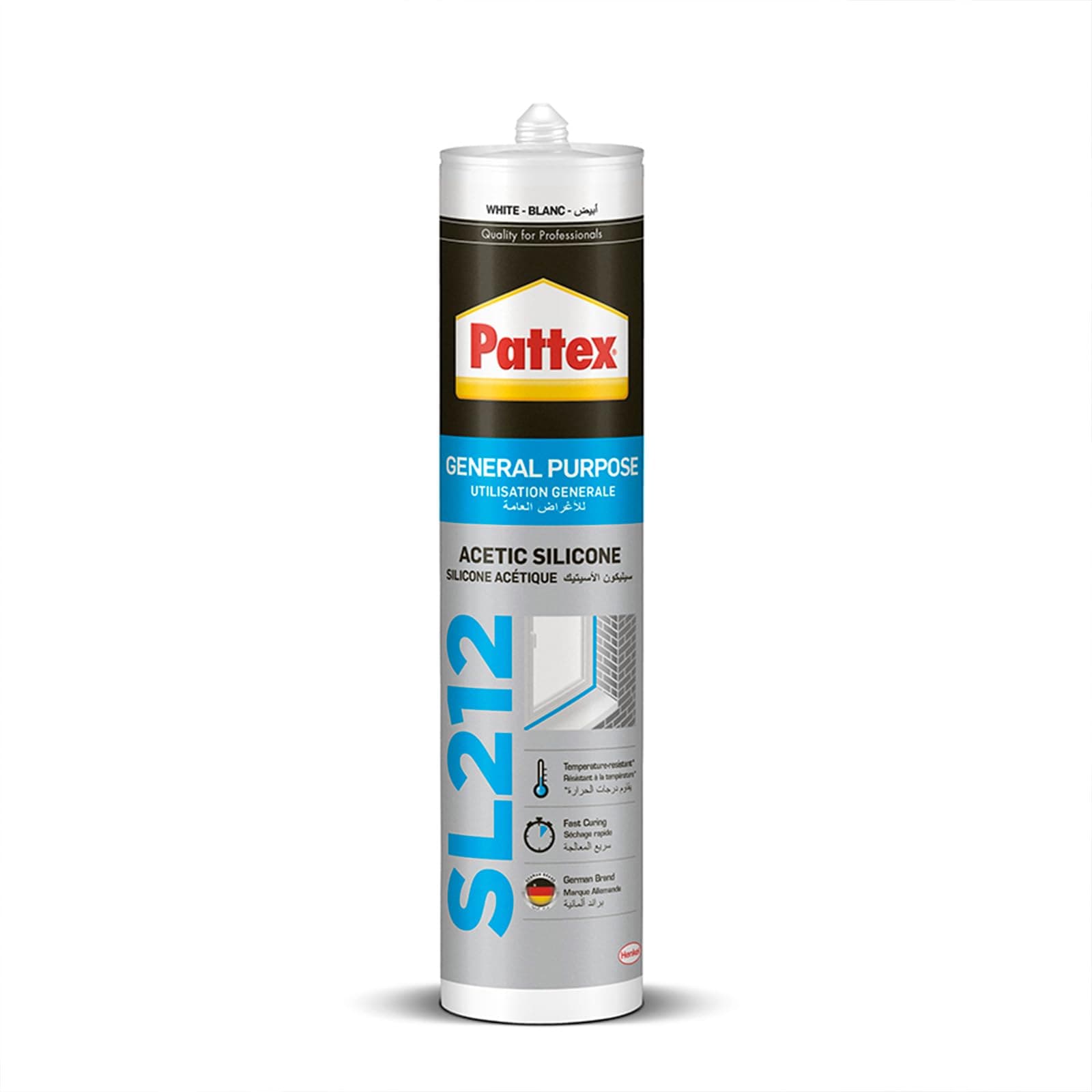 Pattex SL212 Silicone, 280 ml, White