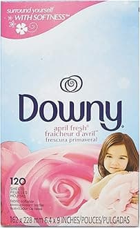 Downy Fabric Softener Dryer Sheets, April Fresh, 120 Count