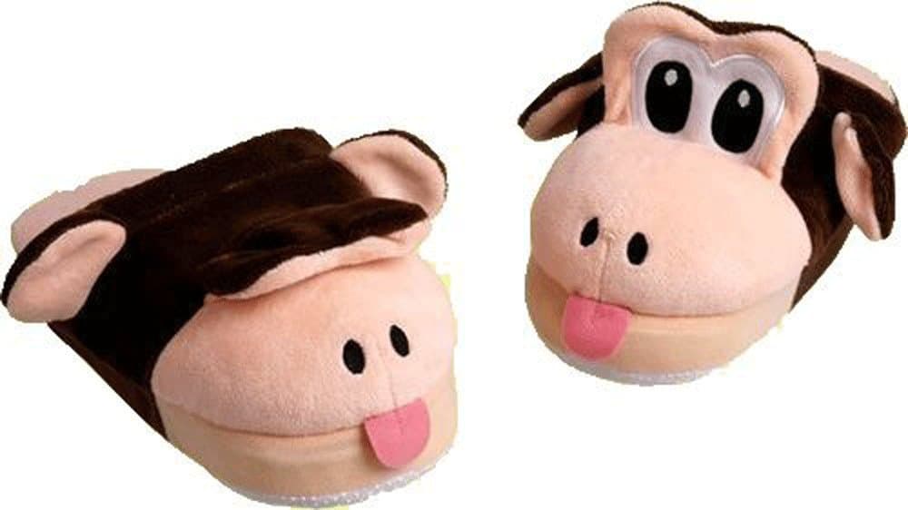 Baby Monkey Pop-Up-Pals Slippers Medium = Size 13/1 best for 5,6,7