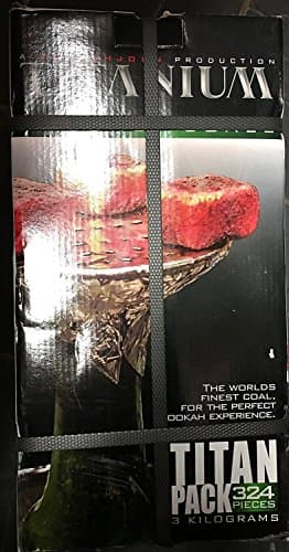 Titanium Hookah Coals 324 Count (3 Kilograms) Jumbo BOX