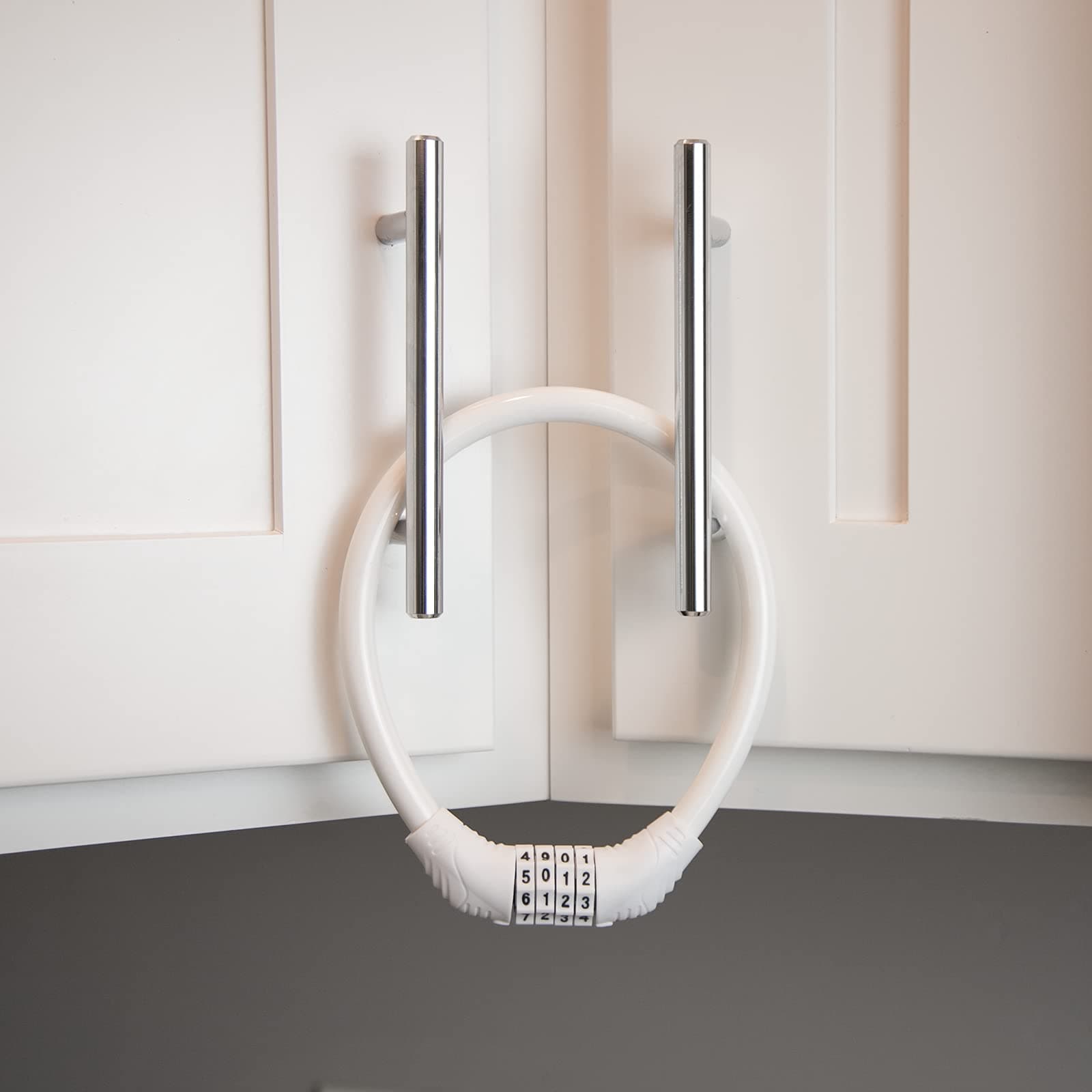 Cable Combination Lock - White