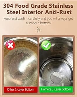 Harriet Gooseneck Kettle with Thermometer for Pour Over Coffee and Tea, 37 fl oz, Stainless Steel, Durable 3-Layer Base, Ideal Spout for Precision Pouring, Compatible with all Stove Tops