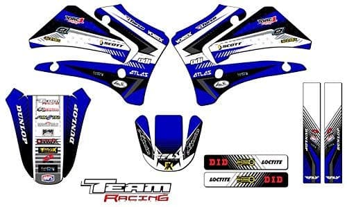 Team Racing Graphics kit compatible with Yamaha 2000-2007 TTR 125, ANALOG Base kit