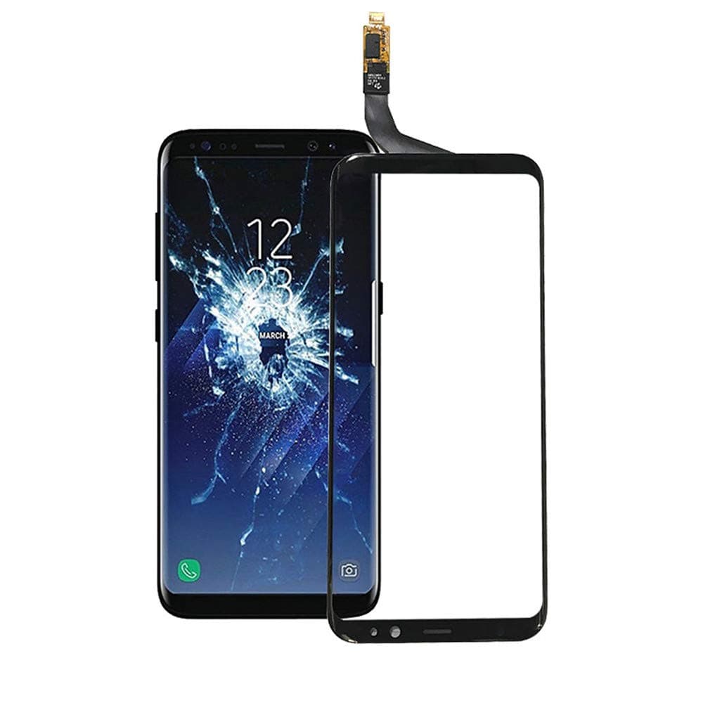 for Samsung S8 Plus Touch Screen Digitizer Outer Screen Glass for Samsung for Galaxy S8 Plus Front Glass Lens Panel with Sensor Replacement + Repair Tool Kits and Adhesive(not Include LCD)