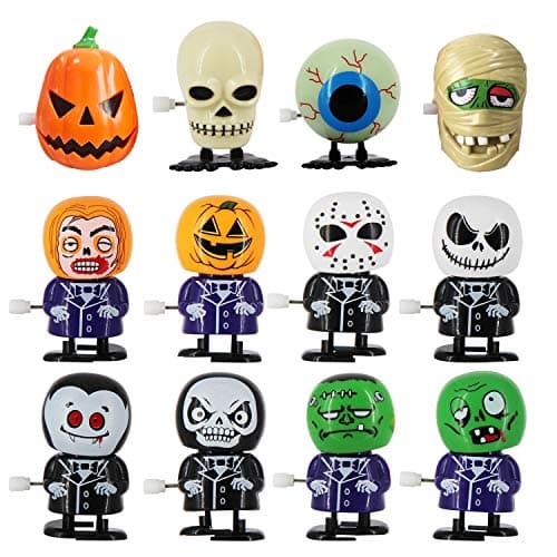 heytech 12 Packs Wind-up Toys for Halloween Assorted Clockwork Toys Supply for Party Favors for Boys,Girls,Kids