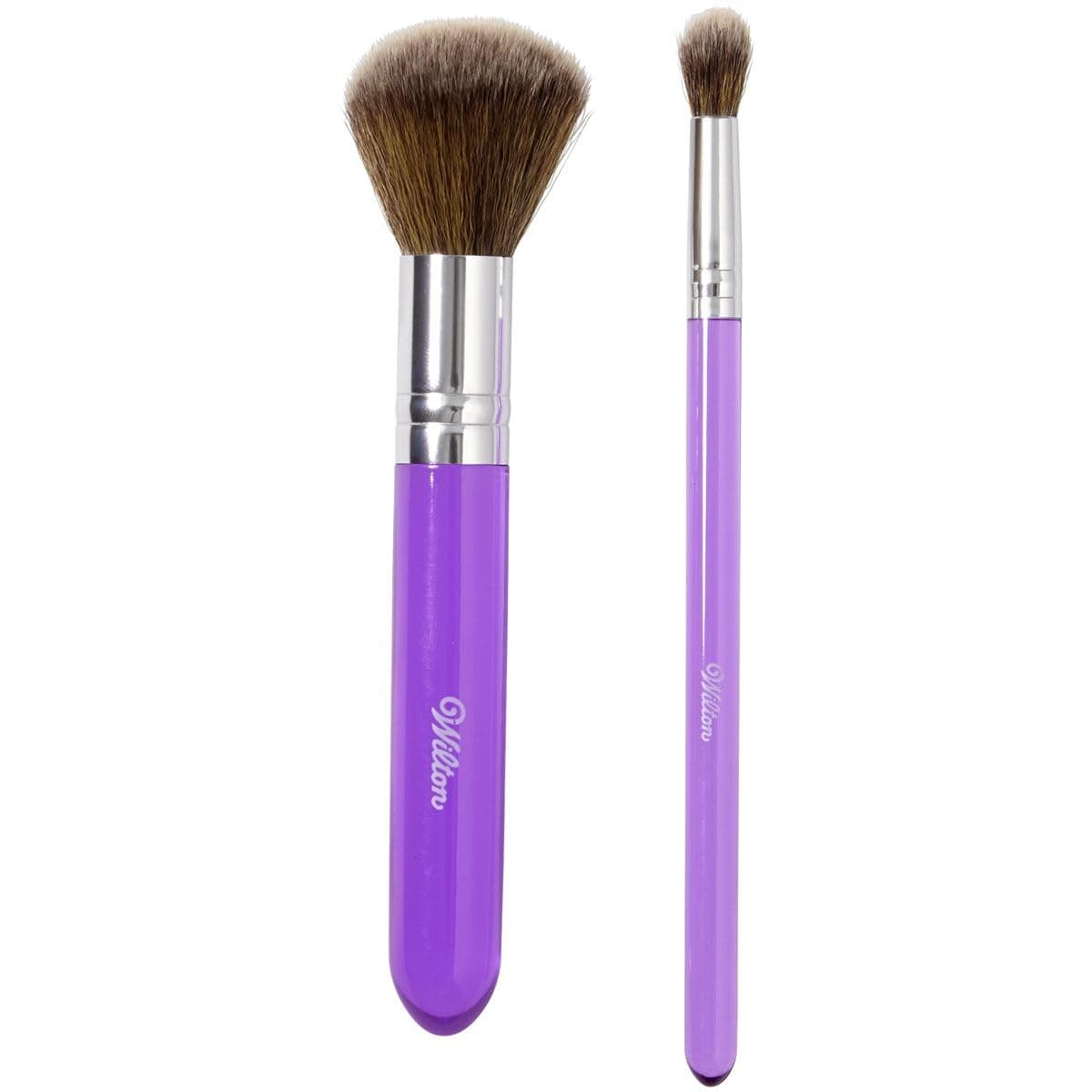 2-Piece Dusting Brush Set - Apply Color Accent to Cakes with These two Brushes for Cake Decorating, Soft & Easy-To-Clean Baking Brushes