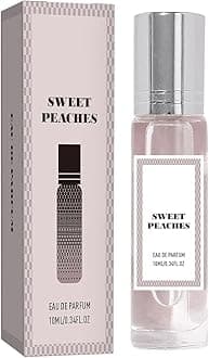 Pheromones Infused Perfume Oil, Refreshing, Long-Lasting Light Scent, Roll-On for Parties, 10ML (#5 Peach Vanilla Flavor)