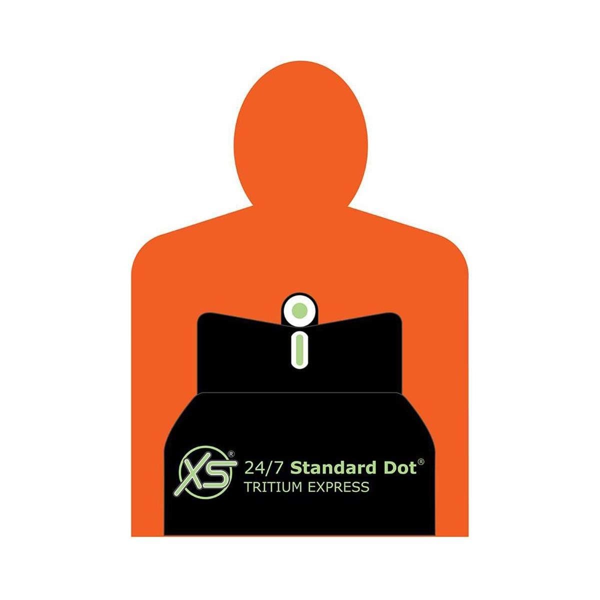 XS Sights 24/7 Standard Dot Tritium Express Set for Smith & Wesson 4006/5903/5906/3913 Chief Special 9mm Handgun, Includes Tritium Front/Rear Sights