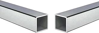 Stainless Steel Square Tubing Tube 20mm x 20mm x 1.5mm x 310mm, 0.8" x 0.8" x 3/50" x 12.2" Long, 2 Pack 304 SS Square Tubings 1.5mm Thickness Polished Finished from Bopaodao