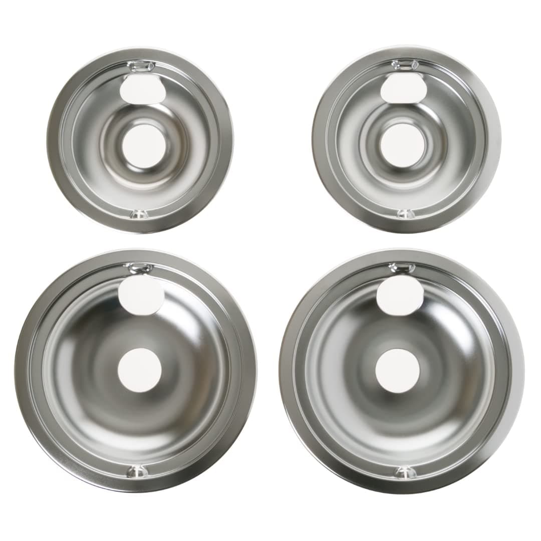 Appliances Range/Stove/Oven Drip Pan Set, 4-pack, GE Appliances Manufactured OEM Part,GE68C