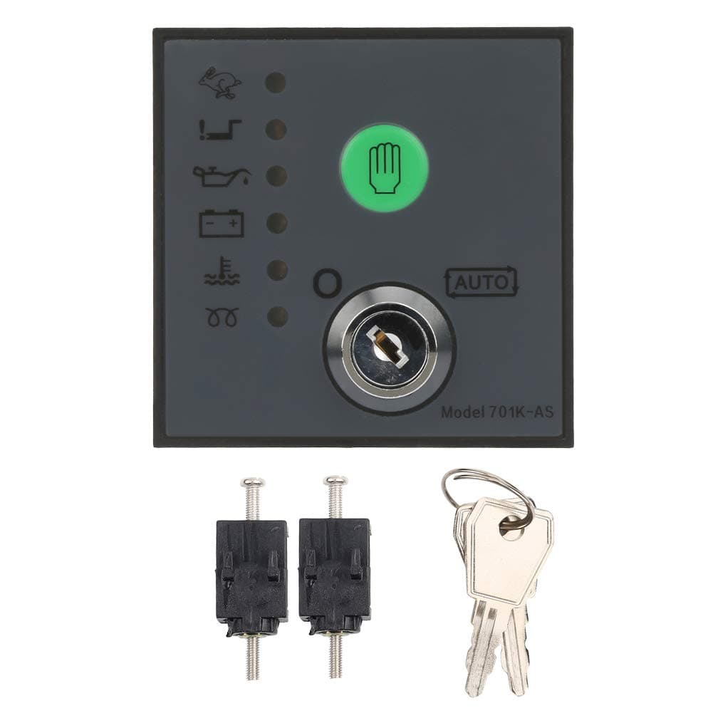 Vikye Generator Controller, DSE701AS, Automatic Start/Stop, LED Fault Indication, Diesel, Black