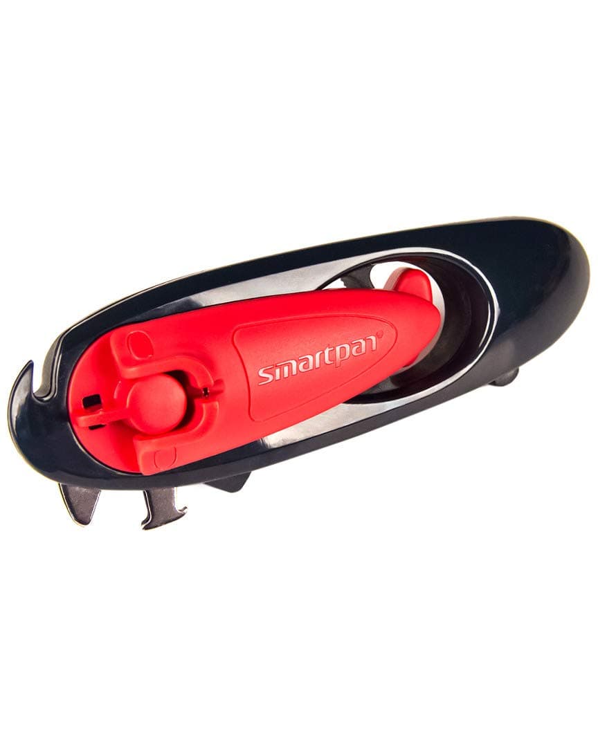 Manual Can Opener 8 Functions in 1 | Durable, Safe, Stainless Steal Blade Edge For Smooth Turn To Open Lids | Easy On Your Hands, Saves Kitchen Storage | Opens Bottles and Cuts Cans Within Seconds