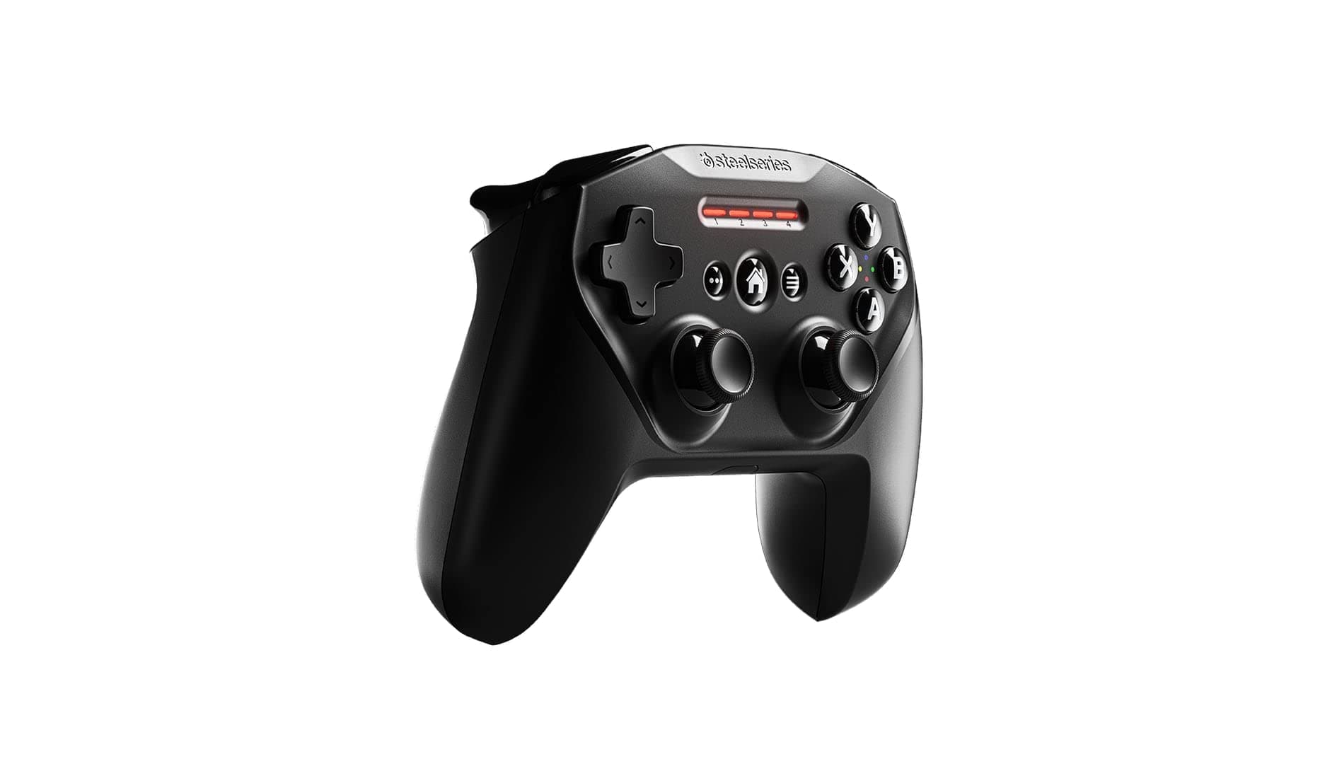 SteelSeries Nimbus+ iOS Wireless Gaming Controller - iPhone, iOS, iPad, Apple TV - 50+ Hour Battery Life - Official Apple-licensed wireless connectivity - Included iPhone mount- Black