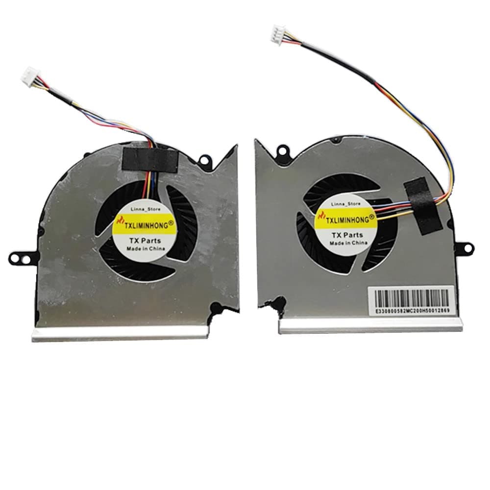 TXLIMINHONGNew Compatible CPU and GPU Cooling Fan for MSI Laptops 3-Pin 3W 30dB 2400rpm Forced Air Cooling Fan