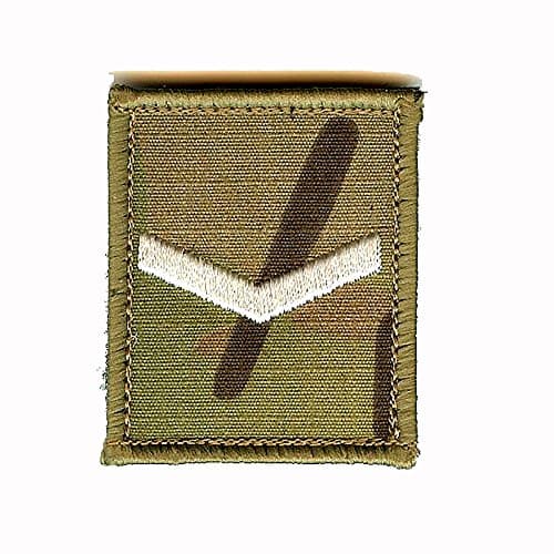 Ivory on Multicam/MTP Hook (Sticky) Backed Rank Badge/Patch - Lance Corporal