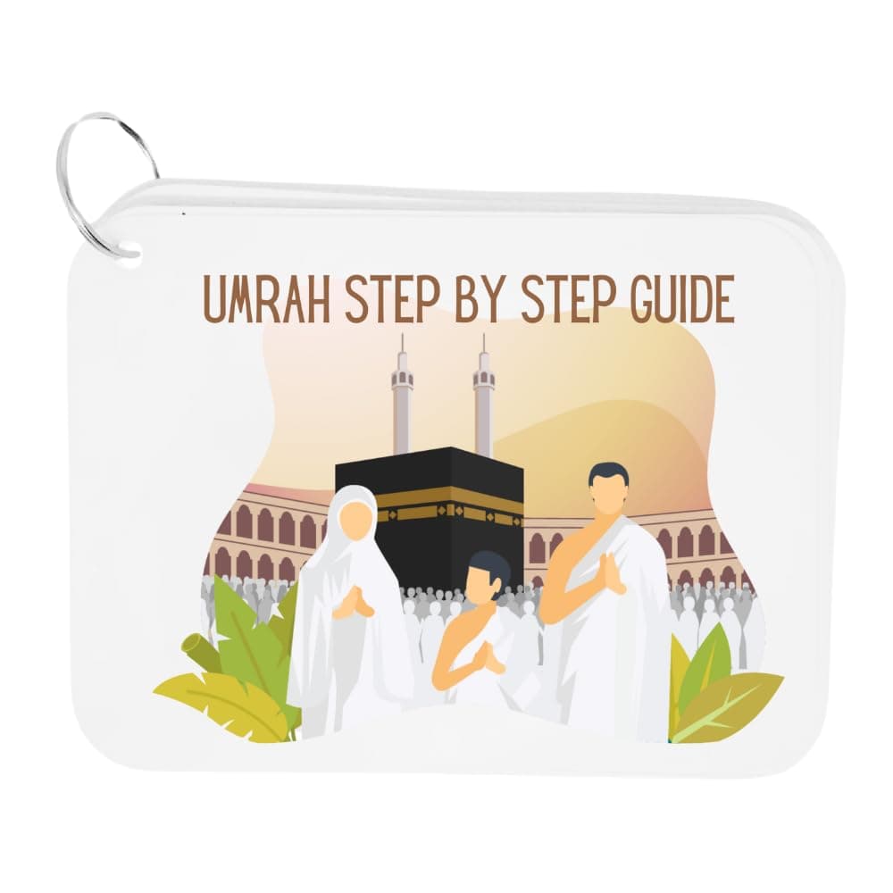 Umrah Dua Card – Step-by-Step Umrah Guide with Essential Duas & Supplications | Pocket-Sized Umrah Flash Cards for Pilgrims | Comprehensive Umrah Prayer Book | Ideal Umrah Gift for Men, Women & Kids