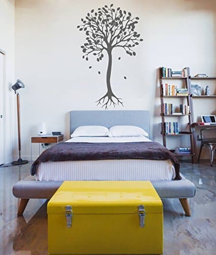Fit You Ik306 Wall Decal Sticker Decor Tree With Falling Leaves Kids Bedroom